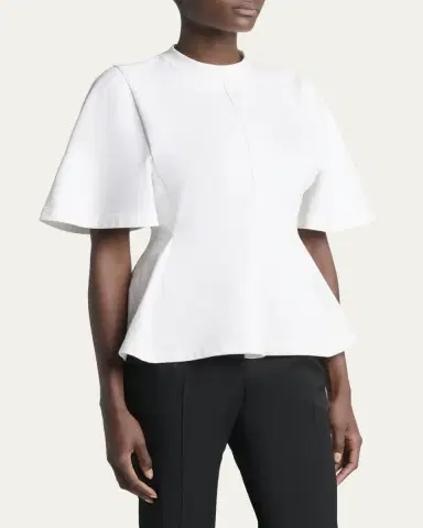 Balenciaga Very Heavy Jersey Peplum T-Shirt | Thumbnail 4 Balenciaga Very Heavy Jersey Peplum T-Shirt | Thumbnail 4