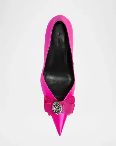 Balenciaga 110mm Avenue Palazzo Embellished Satin Pumps | Thumbnail 5 Balenciaga 110mm Avenue Palazzo Embellished Satin Pumps | Thumbnail 5
