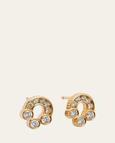Viltier Magnetic Diamond Stud Earrings in 18K Yellow | Thumbnail 3 Viltier Magnetic Diamond Stud Earrings in 18K Yellow | Thumbnail 3