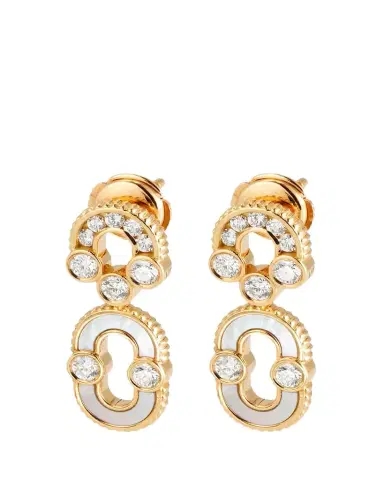 Viltier 18K Gold Magnetic Solo Diamond and MOP Earrings | Thumbnail 1 Viltier 18K Gold Magnetic Solo Diamond and MOP Earrings | Thumbnail 1