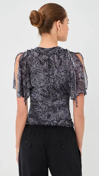 Isabel Marant Thanais Silk Top Faded Night | Thumbnail 3 Isabel Marant Thanais Silk Top Faded Night | Thumbnail 3