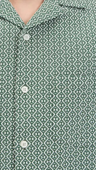 Portuguese Flannel Portuguese Tile Camp Shirt Green | Thumbnail 6 Portuguese Flannel Portuguese Tile Camp Shirt Green | Thumbnail 6
