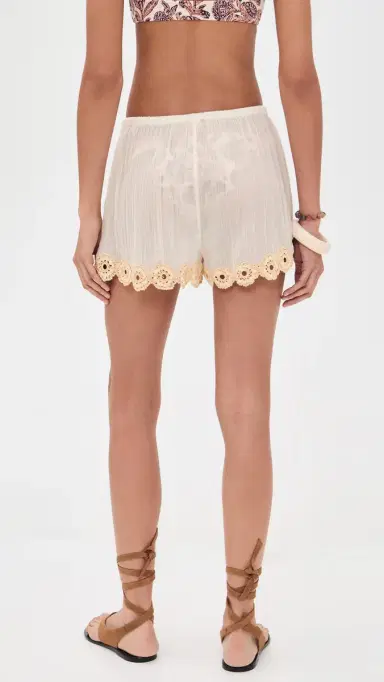 Ulla Johnson Liya Coverup Shorts Creme | Thumbnail 3 Ulla Johnson Liya Coverup Shorts Creme | Thumbnail 3