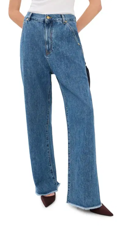 DARKPARK Sienna Loose Side Split Jeans Blue Malibu | Thumbnail 1 DARKPARK Sienna Loose Side Split Jeans Blue Malibu | Thumbnail 1