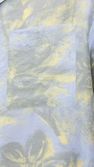 Maison Kitsuné Resort hirt Arctic Ice/Pastel Yellow | Thumbnail 6 Maison Kitsuné Resort hirt Arctic Ice/Pastel Yellow | Thumbnail 6
