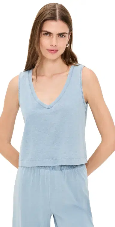 Z Supply loane Tank Top Ocean Air Indigo | Thumbnail 1 Z Supply loane Tank Top Ocean Air Indigo | Thumbnail 1