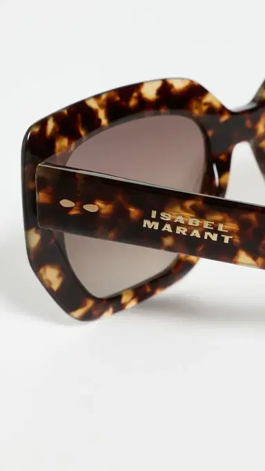Isabel Marant Rectangular Sunglasses Havana One Size | Thumbnail 5 Isabel Marant Rectangular Sunglasses Havana One Size | Thumbnail 5