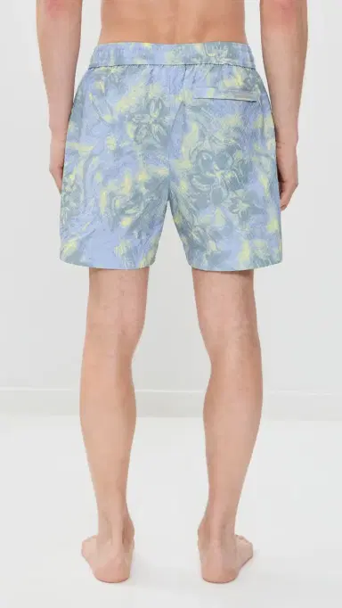 Maison Kitsuné Printed Seersucker Swim Shorts 5 | Thumbnail 3 Maison Kitsuné Printed Seersucker Swim Shorts 5 | Thumbnail 3