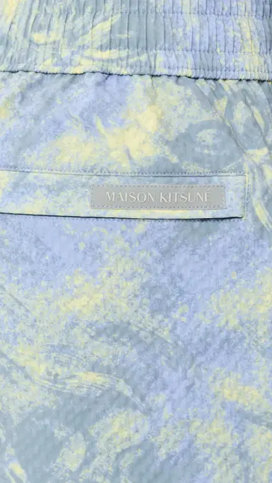 Maison Kitsuné Printed Seersucker Swim Shorts 5 | Thumbnail 6 Maison Kitsuné Printed Seersucker Swim Shorts 5 | Thumbnail 6