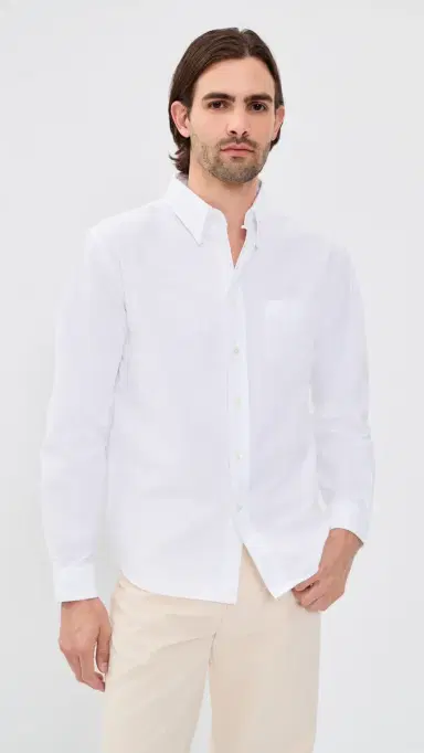 Knickerbocker Beefy Cotton Oxford Shirt White | Thumbnail 2 Knickerbocker Beefy Cotton Oxford Shirt White | Thumbnail 2