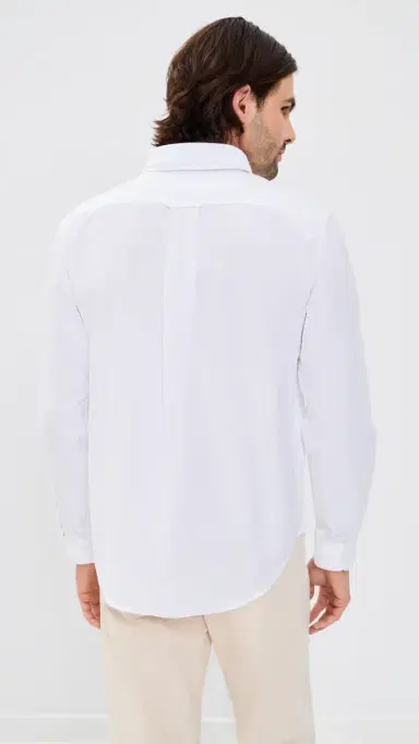 Knickerbocker Beefy Cotton Oxford Shirt White | Thumbnail 3 Knickerbocker Beefy Cotton Oxford Shirt White | Thumbnail 3