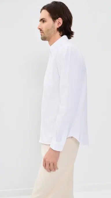 Knickerbocker Beefy Cotton Oxford Shirt White | Thumbnail 4 Knickerbocker Beefy Cotton Oxford Shirt White | Thumbnail 4