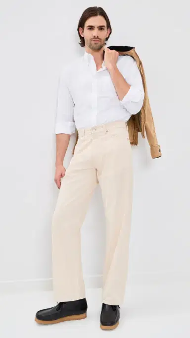 Knickerbocker Beefy Cotton Oxford Shirt White | Thumbnail 5 Knickerbocker Beefy Cotton Oxford Shirt White | Thumbnail 5