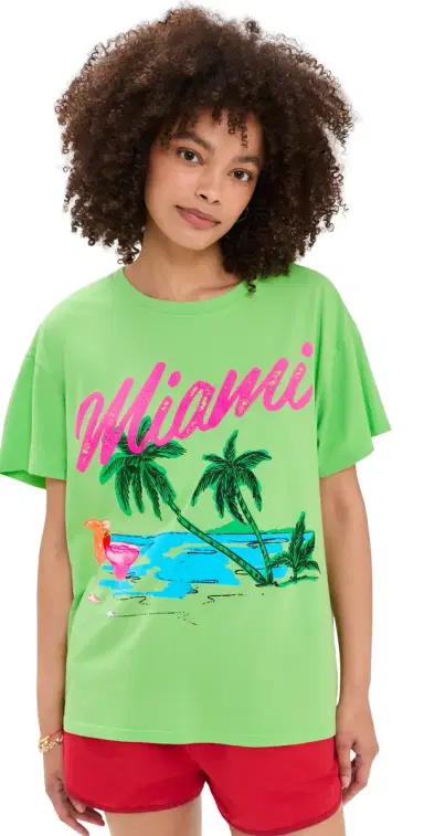 Show Me Your Mumu Travis Tee Miami Beach Graphic | Thumbnail 1 Show Me Your Mumu Travis Tee Miami Beach Graphic | Thumbnail 1