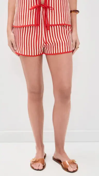 Bailey Rose tripe Shorts Chili | Thumbnail 3 Bailey Rose tripe Shorts Chili | Thumbnail 3