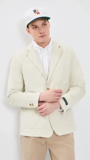 Knickerbocker ane Twill Cotton & inen Suit Jacket Birch | Thumbnail 2 Knickerbocker ane Twill Cotton & inen Suit Jacket Birch | Thumbnail 2