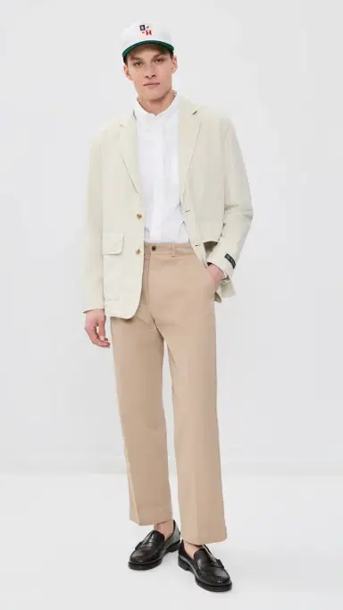 Knickerbocker ane Twill Cotton & inen Suit Jacket Birch | Thumbnail 5 Knickerbocker ane Twill Cotton & inen Suit Jacket Birch | Thumbnail 5