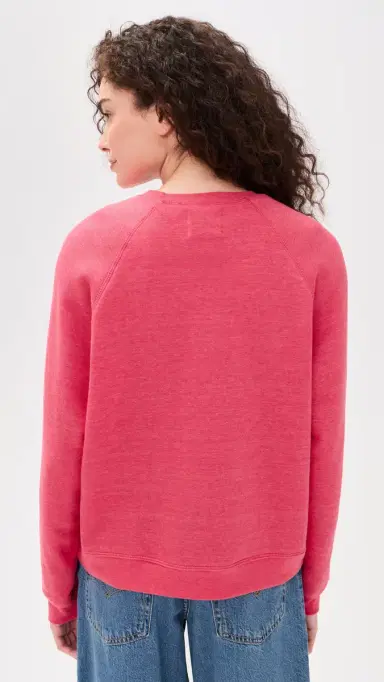 Sunny Somewhere Raglan Sweatshirt Heathered Red | Thumbnail 3 Sunny Somewhere Raglan Sweatshirt Heathered Red | Thumbnail 3