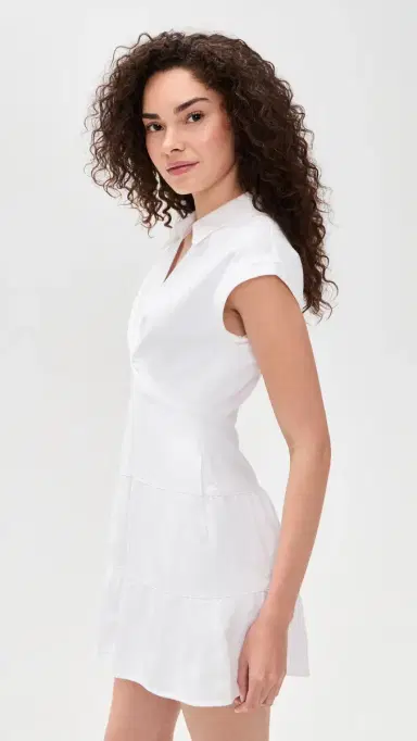 Alice + Olivia Mila Mini Dress White | Thumbnail 4 Alice + Olivia Mila Mini Dress White | Thumbnail 4