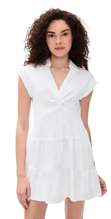 Alice + Olivia Mila Mini Dress White | Thumbnail 1 Alice + Olivia Mila Mini Dress White | Thumbnail 1