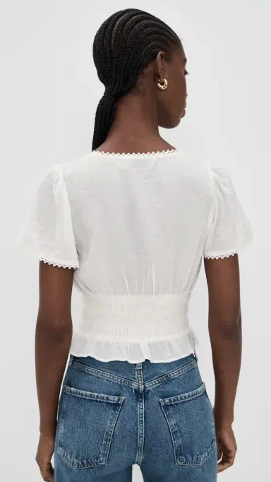 PAIGE Rive Top White | Thumbnail 3 PAIGE Rive Top White | Thumbnail 3