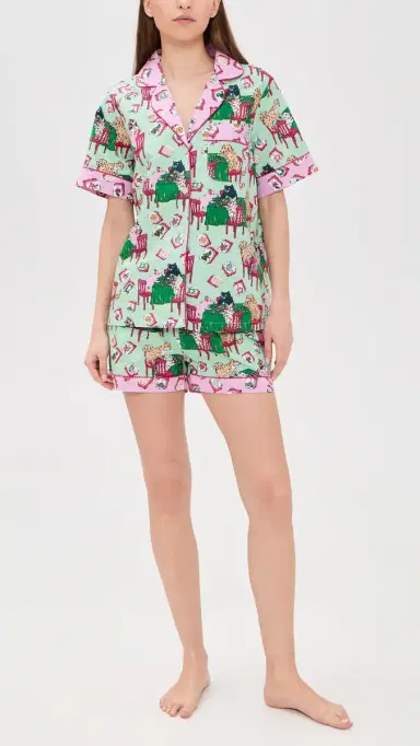 Printfresh Mahjong Short Pajama et Pale Jade | Thumbnail 2 Printfresh Mahjong Short Pajama et Pale Jade | Thumbnail 2