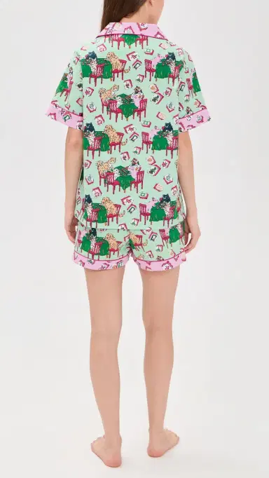 Printfresh Mahjong Short Pajama et Pale Jade | Thumbnail 3 Printfresh Mahjong Short Pajama et Pale Jade | Thumbnail 3