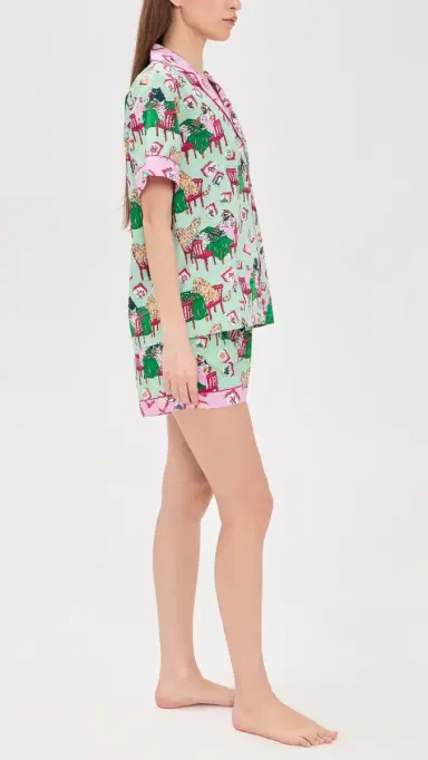 Printfresh Mahjong Short Pajama et Pale Jade | Thumbnail 4 Printfresh Mahjong Short Pajama et Pale Jade | Thumbnail 4