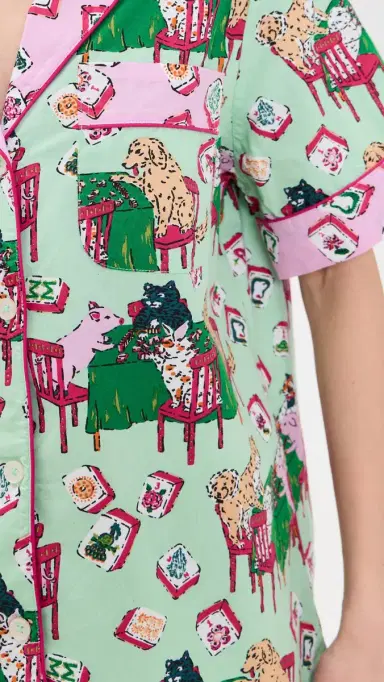 Printfresh Mahjong Short Pajama et Pale Jade | Thumbnail 6 Printfresh Mahjong Short Pajama et Pale Jade | Thumbnail 6