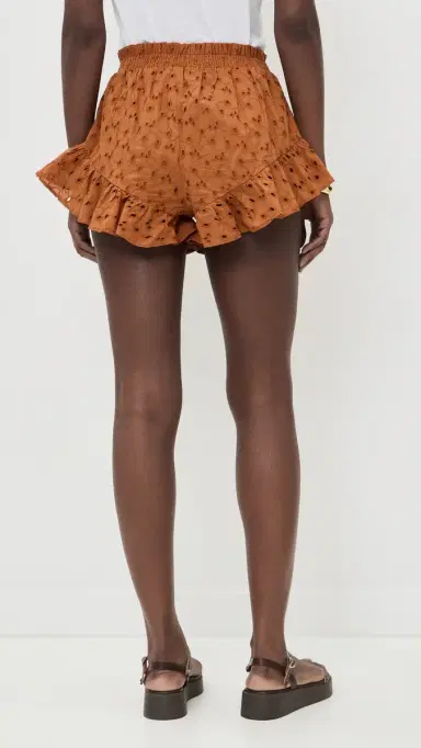 Playa Lucila Ruffle Shorts Tobacco | Thumbnail 3 Playa Lucila Ruffle Shorts Tobacco | Thumbnail 3