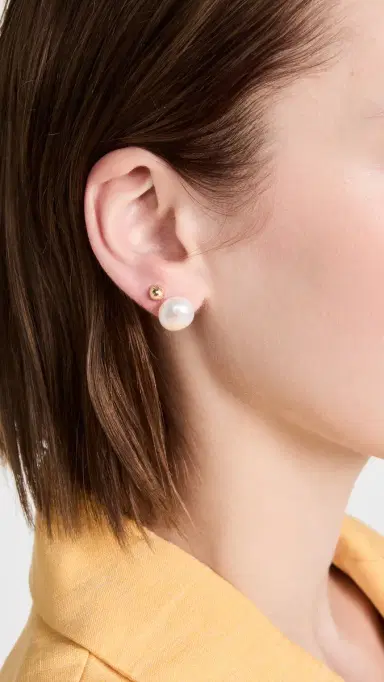 Shashi Pearl Studs White Pearl | Thumbnail 3 Shashi Pearl Studs White Pearl | Thumbnail 3