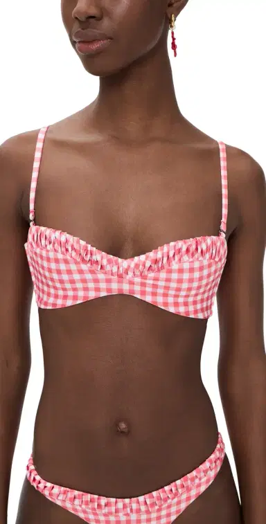 Peixoto Emmy Bikini Top riracha Gingham | Thumbnail 1 Peixoto Emmy Bikini Top riracha Gingham | Thumbnail 1