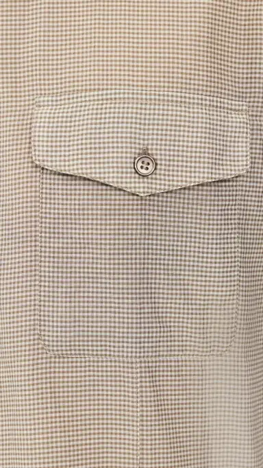 Our Legacy Cotton Silk Plough Shirt Hazel Grid Cloud Cotton Silk | Thumbnail 6 Our Legacy Cotton Silk Plough Shirt Hazel Grid Cloud Cotton Silk | Thumbnail 6