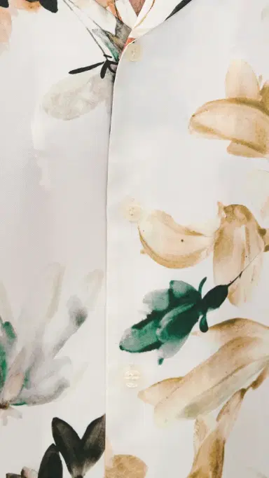 SIMKHAI Casper Printed Silk Shirt Watercolor Floral | Thumbnail 6 SIMKHAI Casper Printed Silk Shirt Watercolor Floral | Thumbnail 6