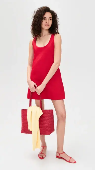 Joe's Jeans The Scoop Neck Mini Dress Cherry Red | Thumbnail 5 Joe's Jeans The Scoop Neck Mini Dress Cherry Red | Thumbnail 5