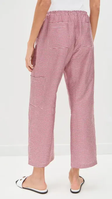 DONNI. The Taffeta Gingham Drawstring Cargo Pants Bell Pepper | Thumbnail 3 DONNI. The Taffeta Gingham Drawstring Cargo Pants Bell Pepper | Thumbnail 3