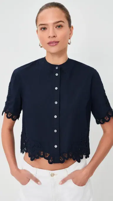 Veronica Beard Aleck Shirt Navy | Thumbnail 2 Veronica Beard Aleck Shirt Navy | Thumbnail 2