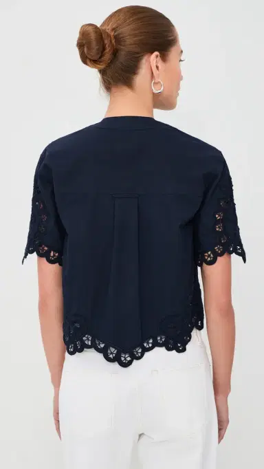 Veronica Beard Aleck Shirt Navy | Thumbnail 3 Veronica Beard Aleck Shirt Navy | Thumbnail 3