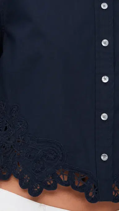 Veronica Beard Aleck Shirt Navy | Thumbnail 6 Veronica Beard Aleck Shirt Navy | Thumbnail 6