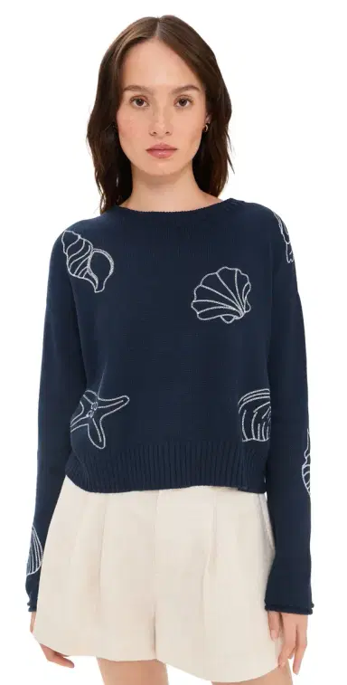 Z Supply Paradise Reef Sweater True Navy | Thumbnail 1 Z Supply Paradise Reef Sweater True Navy | Thumbnail 1