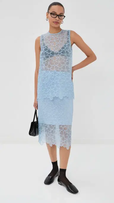 Cecilie Bahnsen Bria Skirt Light Blue | Thumbnail 2 Cecilie Bahnsen Bria Skirt Light Blue | Thumbnail 2
