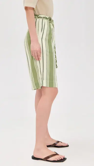 Dress To Relaxing Stripe Bermuda Shorts | Thumbnail 4 Dress To Relaxing Stripe Bermuda Shorts | Thumbnail 4
