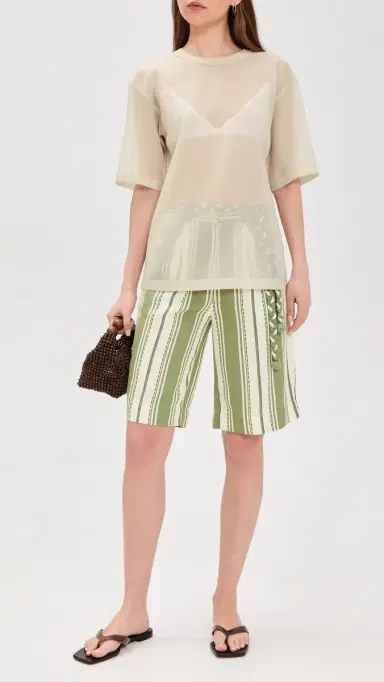 Dress To Relaxing Stripe Bermuda Shorts | Thumbnail 5 Dress To Relaxing Stripe Bermuda Shorts | Thumbnail 5