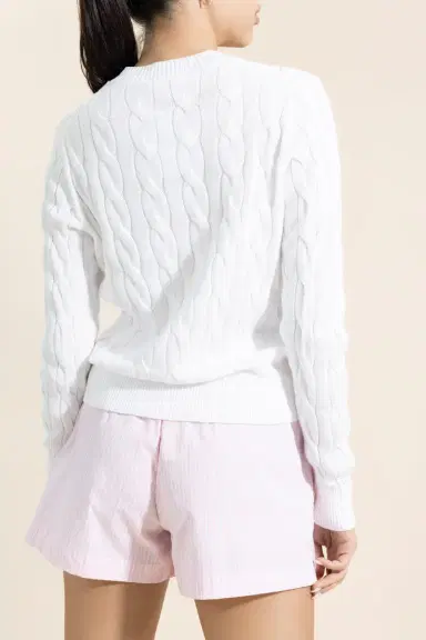 MINNIE ROSE Classic Cable Knit Cardigan | Thumbnail 4 MINNIE ROSE Classic Cable Knit Cardigan | Thumbnail 4