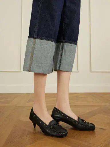 Khaite Milly Embellished Whipstitched Textured-leather Pumps | Thumbnail 5 Khaite Milly Embellished Whipstitched Textured-leather Pumps | Thumbnail 5