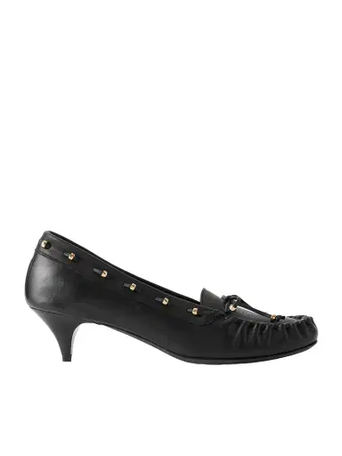 Khaite Milly Embellished Whipstitched Textured-leather Pumps | Thumbnail 1 Khaite Milly Embellished Whipstitched Textured-leather Pumps | Thumbnail 1