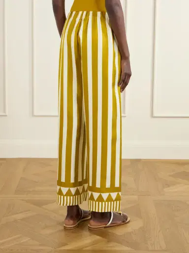Eres Pacha Striped Silk-twill Straight-leg Pants | Thumbnail 4 Eres Pacha Striped Silk-twill Straight-leg Pants | Thumbnail 4