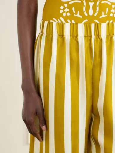 Eres Pacha Striped Silk-twill Straight-leg Pants | Thumbnail 5 Eres Pacha Striped Silk-twill Straight-leg Pants | Thumbnail 5