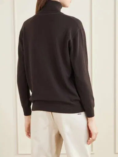Brunello Cucinelli Cashmere Turtleneck Sweater | Thumbnail 4 Brunello Cucinelli Cashmere Turtleneck Sweater | Thumbnail 4
