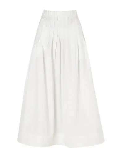 RÓHE Pleated Cotton-poplin Maxi Skirt | Thumbnail 1 RÓHE Pleated Cotton-poplin Maxi Skirt | Thumbnail 1